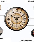 Vintage metal wall clock