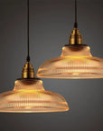 Glass pendant lamps