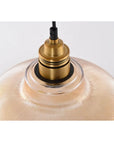 Glass pendant lamps