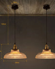 Glass pendant lamps