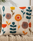 Floral Print Decorative Cushion Cover 45x45 cm – Soft Washable Throw Pillow for Couch, Perfect Scatter Cushion for Living Room 2