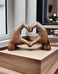 Handmade Heart-Shaped Decorative Ornament – Modern Wooden Home Accent for Living Room and Bedroom Decor 5