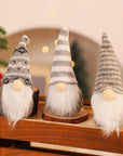 Handmade Plush Santa Elves - Set of 3 Christmas Ornaments for Tree and Holiday Decorations 3