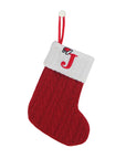 Knitted Christmas Socks with Snowflake Design – Festive Holiday Decor for Home, 25cm Length 15