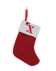 Knitted Christmas Socks with Snowflake Design – Festive Holiday Decor for Home, 25cm Length 17