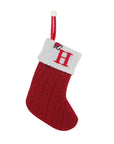 Knitted Christmas Socks with Snowflake Design – Festive Holiday Decor for Home, 25cm Length 22