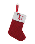 Knitted Christmas Socks with Snowflake Design – Festive Holiday Decor for Home, 25cm Length 24