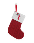 Knitted Christmas Socks with Snowflake Design – Festive Holiday Decor for Home, 25cm Length 25