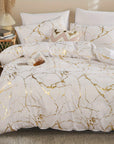 Marble Duvet Cover King Size – Soft, Breathable Bed Cover for Ultimate Comfort and Stylish Bedroom Decor 0