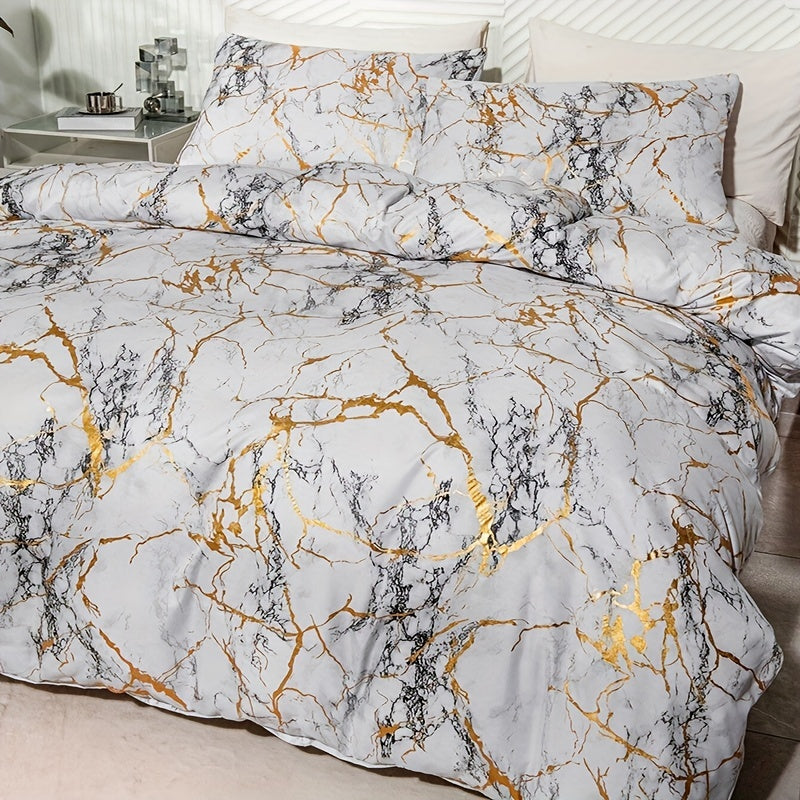 Marble Duvet Cover King Size – Soft, Breathable Bed Cover for Ultimate Comfort and Stylish Bedroom Decor 4