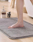 Non-Slip Plush Bath Mat – Soft, High Absorption Bathroom Rug with Machine Washable Design 9