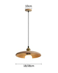 Scandinavian wooden hanging lamp
