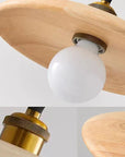 Scandinavian wooden hanging lamp