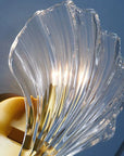 Shell-shaped Glass Wall Lamp