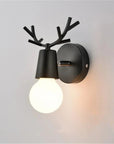 Antler wall lamp