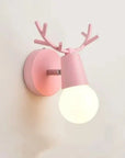 Antler wall lamp