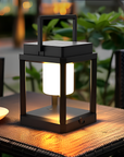 Portable Solar Lantern with USB Charging – Outdoor Solar Lamp for Garden and Camping, Weatherproof Black LED Light 0