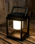 Portable Solar Lantern with USB Charging – Outdoor Solar Lamp for Garden and Camping, Weatherproof Black LED Light 1