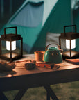 Portable Solar Lantern with USB Charging – Outdoor Solar Lamp for Garden and Camping, Weatherproof Black LED Light 5