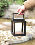 Portable Solar Lantern with USB Charging – Outdoor Solar Lamp for Garden and Camping, Weatherproof Black LED Light 6