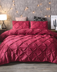 Premium Cotton Bedding Set - Soft Breathable Duvet Covers and Percale Sheets for Elegant Bedroom Decor 1