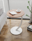 Reinforced Round Side Table - Compact Bedside Table for Living Room and Bedroom, Lightweight Design, Modern Aesthetic 1