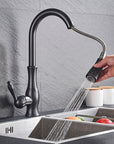 Pull-out kitchen faucet
