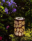 Solar Outdoor Lamp with Leaf Motif – Weatherproof LED Garden Light 1