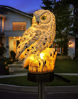 Solar Owl Outdoor Lamp – Charming Solar Garden Light with Automatic Lighting, Weatherproof, Energy-Efficient LED 3