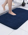 Ultra-Soft Microfiber Bath Mat 50 x 80 cm with Non-Slip Backing - Quick Drying Bathroom Mats for Safety and Comfort 0
