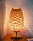 Vintage Bamboo Table Lamp