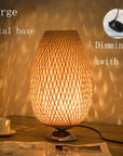 Vintage Bamboo Table Lamp