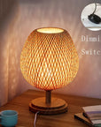 Vintage Bamboo Table Lamp