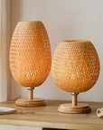 Vintage Bamboo Table Lamp