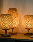Vintage Bamboo Table Lamp