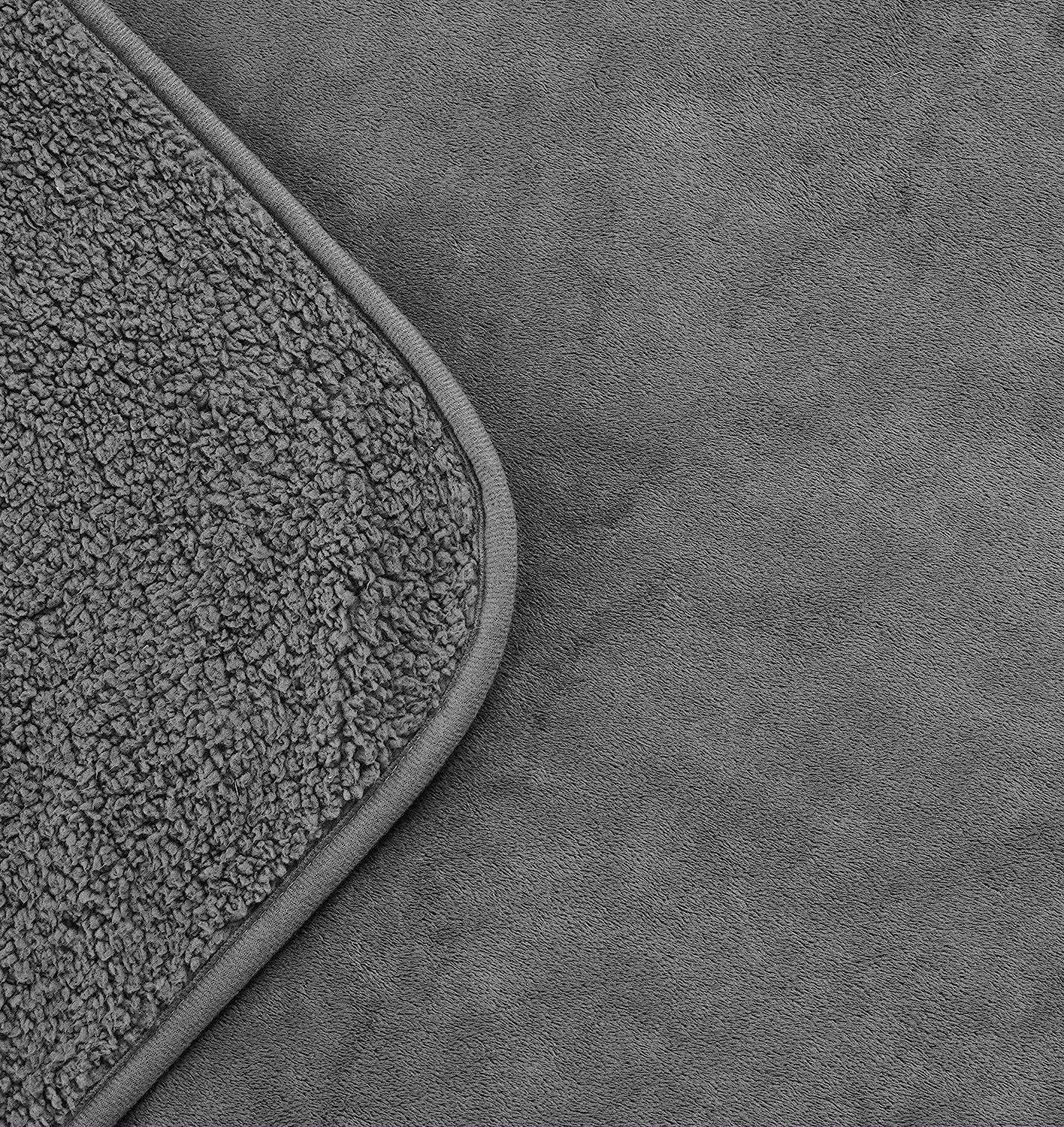 Waterproof Fleece Blanket for Bed and Sofa – Soft and Cozy Fleece Throw Blanket in Grey, Black, or Brown 2