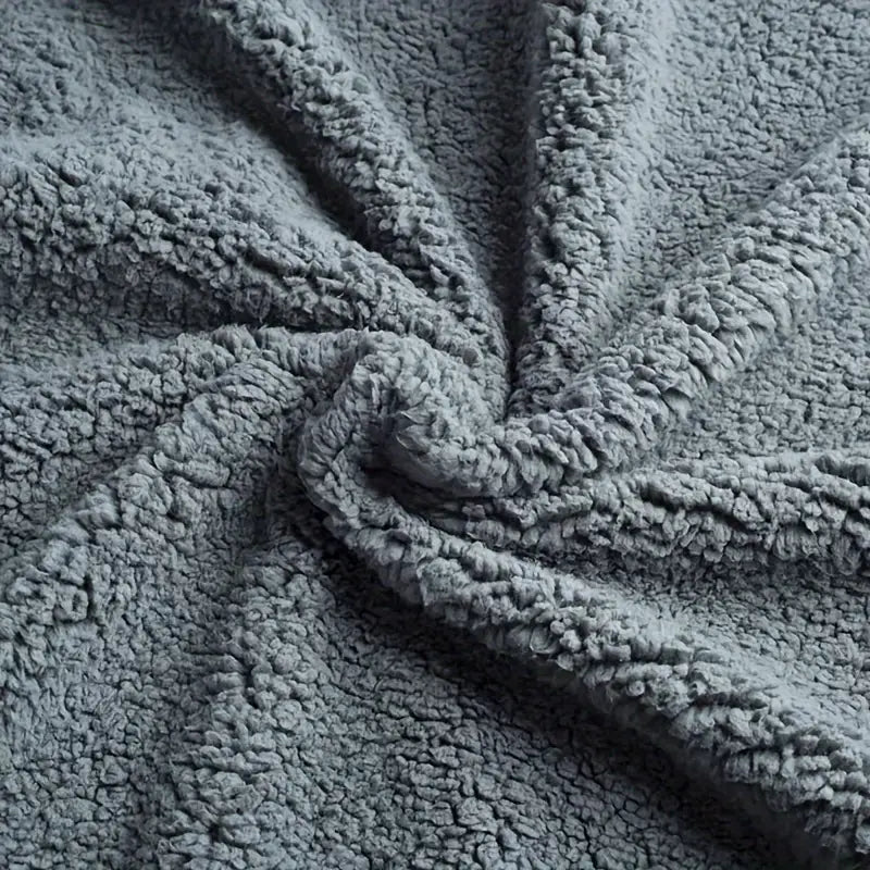 Waterproof Fleece Blanket for Bed and Sofa – Soft and Cozy Fleece Throw Blanket in Grey, Black, or Brown 4