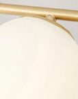 Nordic LED Glass Ceiling Light - Elegant White Ball for Any Room