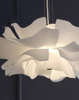 Modern Design Pendant Light Flower White Metal