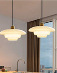 Ivory Glass Pendant Lamp