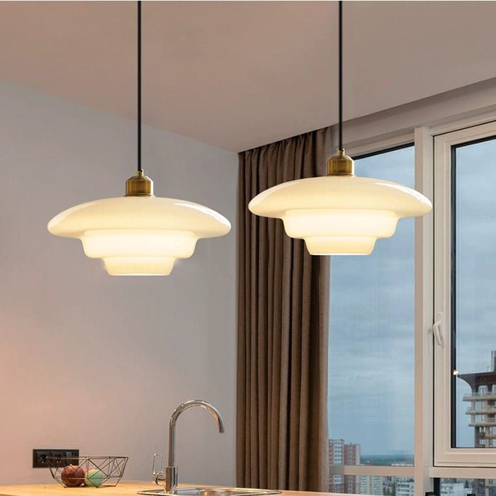 White Glass Pendant Lamp