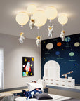 Modern Moon/Astronaut LED Acrylic Ceiling Lamp