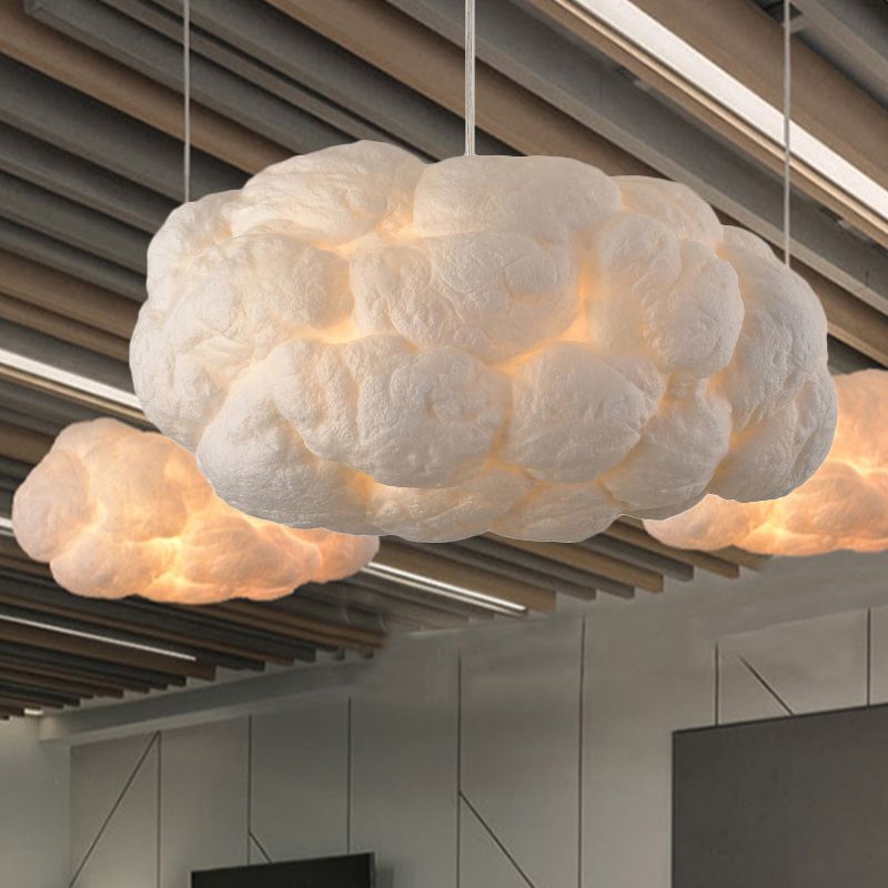 Design Cloud LED Pendant Lamp PVC/Cotton White