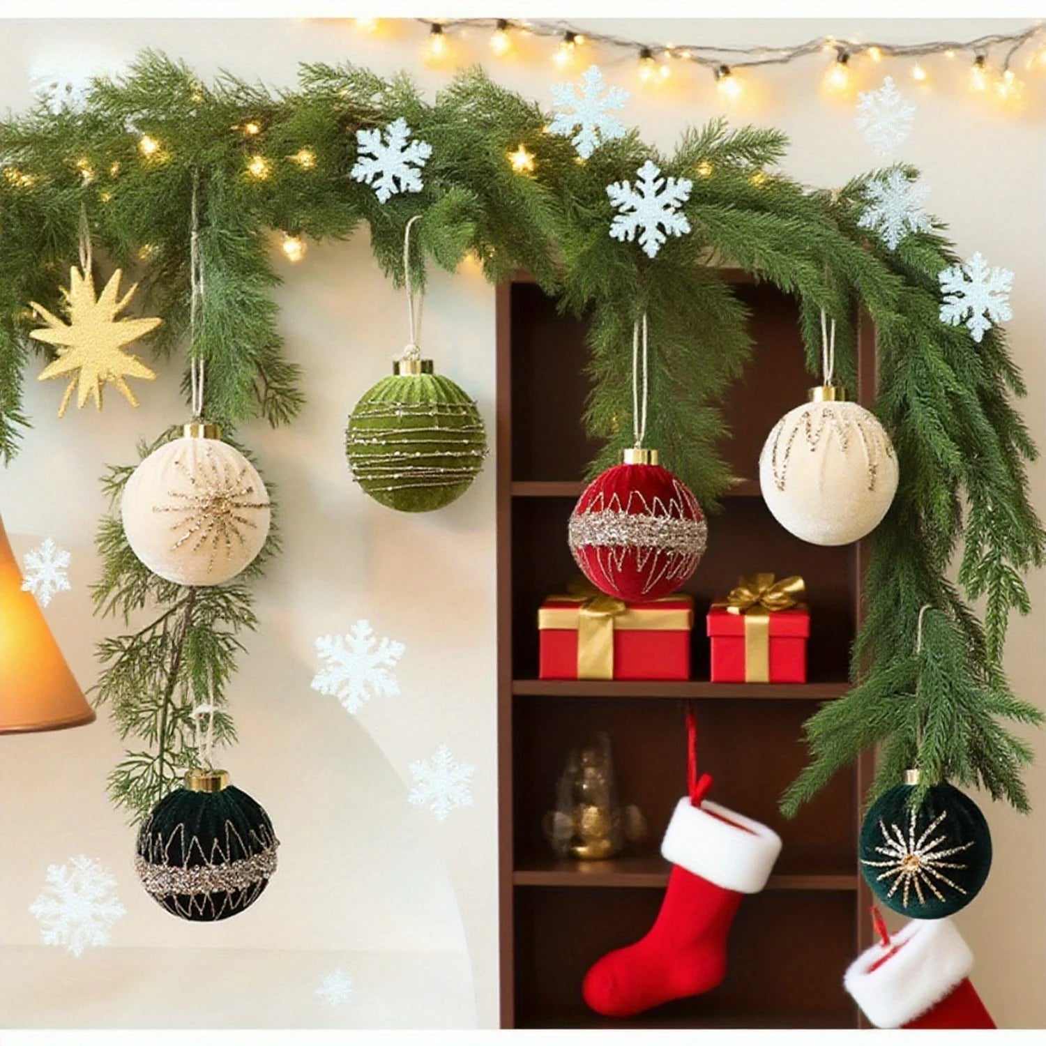 12PCS Christmas Tree Ball Decorations – 8CM Colorful Ornaments for Indoor and Outdoor Christmas Decorations 2