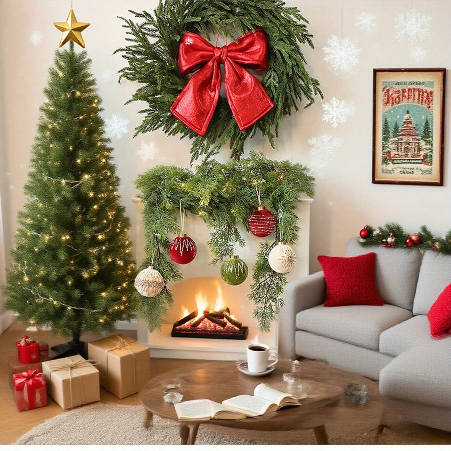 12PCS Christmas Tree Ball Decorations – 8CM Colorful Ornaments for Indoor and Outdoor Christmas Decorations 5