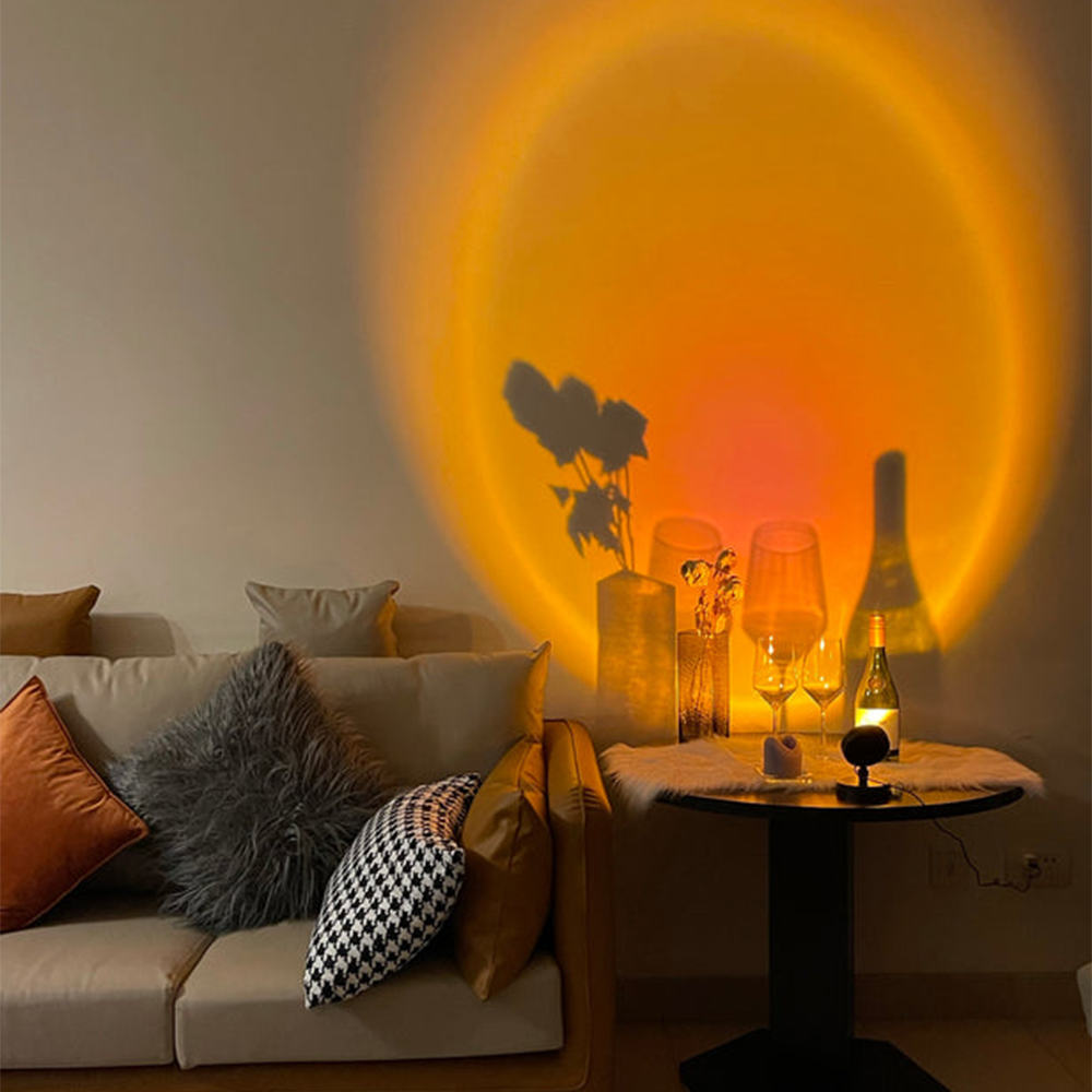 Retro sunset table lamp