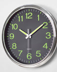 Classic wall clock with LED lighting