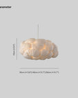 Design Cloud LED Pendant Lamp PVC/Cotton White