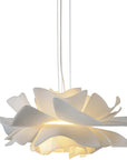 Modern Design Pendant Light Flower White Metal