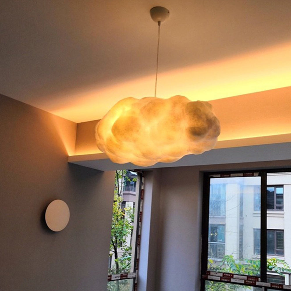 Design Cloud LED Pendant Lamp PVC/Cotton White